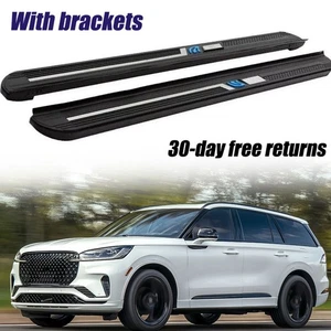 2Pcs Running Boards Nerf Bars Side Steps Fits for Lincoln Aviator U611 2020-2026 - Picture 1 of 8