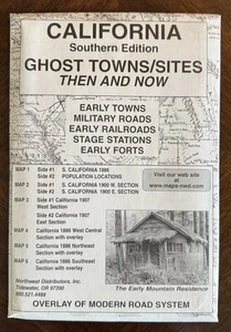 S. California Ghost Towns/Sites Then and Now by R.N./M.L. Preston, 2002 NEW - Imagen 1 de 3