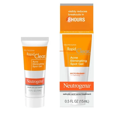 Gel de tratamiento de manchas para eliminar el acné Neutrogena Rapid Clear 0,5 oz (15 ml) Foto 1 de 3