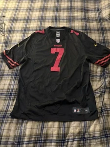 Nike Colin Kaepernick Jersey 2XL Black San Francisco 49ers On Field #7 NFL - Picture 1 of 13