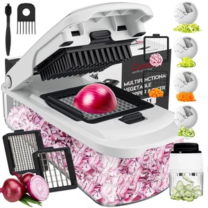 Vegetable Chopper With Container, Multifunctional Food Chopper Onion & Vegeta... - Picture 1 of 6