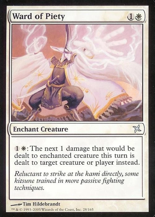 Ward of Piety -Foil Light Play MTG Betrayers of Kamigawa - Image 1 of 1