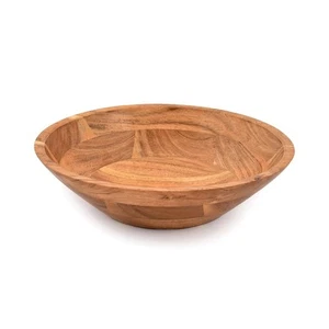 Acacia Wood Serving Bowl, Fruit Bowl, Friendly and Perfect for Salad, Vegetab... - Picture 1 of 6
