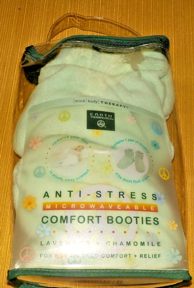 Earth Therapeutics Botines cómodos antiestrés aptos para microondas para uso en frío o calor Foto 1 de 2