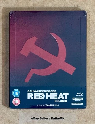 RED HEAT - UK EXCLUSIVE 4K UHD + BLU RAY STEELBOOK - NEW & SEALED - Image 1 of 4