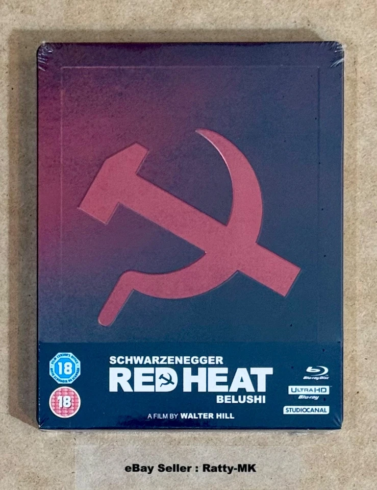 RED HEAT - UK EXCLUSIVE 4K UHD + BLU RAY STEELBOOK - NEW & SEALED - Image 1 of 4