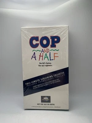 Cop And A Half Promotional Screener VHS New Sealed MCA Watermarks Rare! - Image 1 of 4