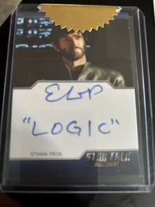 Ethan Peck Aufschrift Star Trek Discovery Autogramm Staffel 5 6 Case Incentive - Bild 1 von 2