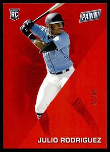 2022 Panini Father's Day RED Julio Rodriguez Rookie 92/99 Mariners #49 C36 - Bild 1 von 2