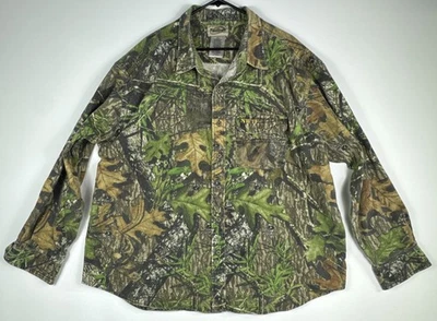 FieldStaff Mossy Oak National Wild Turkey Federation button up shirt Hunting VTG - Image 1 of 4