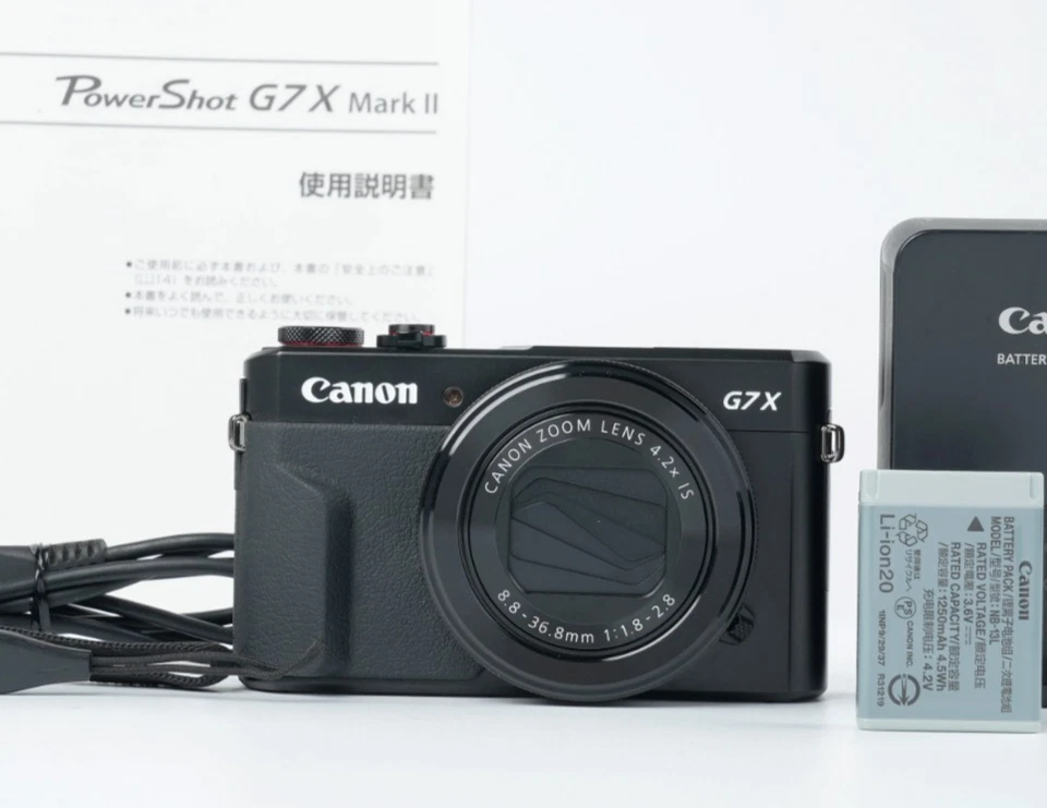[Exc++] Canon PowerShot G7 X Mark II 20.1MP Digital Camera from JAPAN #2975A - Image 1 of 4