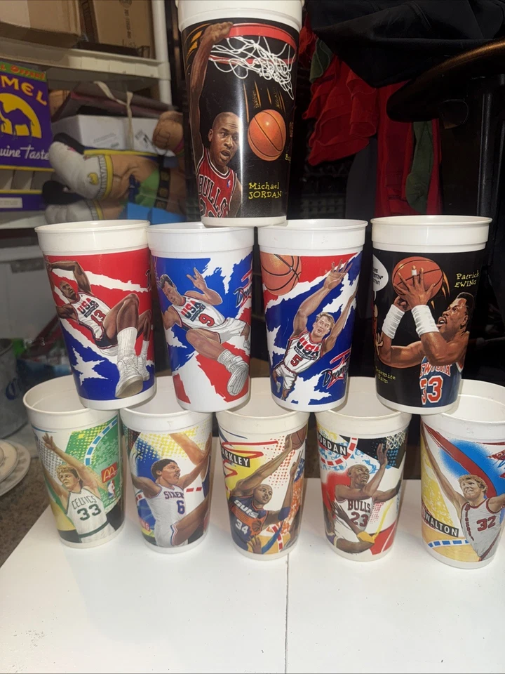 Lote de 10 tazas McDonald’s Cups 1994 NBA Foto 1 de 4