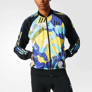 Nuevo Nuevo Con Etiquetas Adidas MONTAGE AOP TT Chaqueta de Pista Superstar Firebird Para Hombres Talla Grande L - Imagen 1 de 7