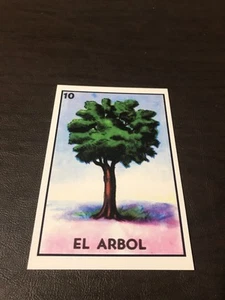 NEU UNBESPOSTTE KUNST 4 X 6 POSTKARTE - EL ARBOL # 10 - MEXIKANISCHE LOTERIEN - Bild 1 von 2