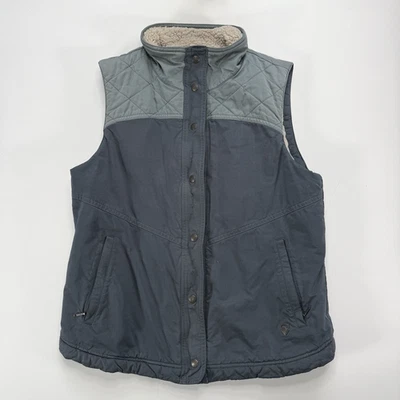 Chaleco Kuhl Celeste Sherpa Forrado de Vellón Pequeño Azul Exterior Senderismo Bloque de Color Foto 1 de 4