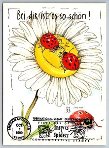 #3351c Insects & Spiders Lady Beetle FDC Maxi Card - Picture 1 of 2
