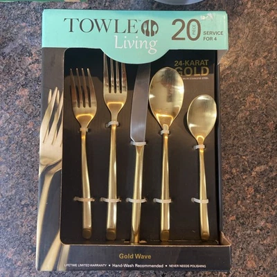 Servicio TOWLE Gold Wave para 4 Foto 1 de 3