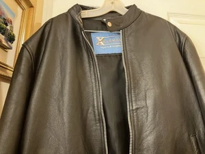 Genuine Leather Jacket Sz Large, X Element Brand 20 Inches From Shoulder - Picture 1 of 4