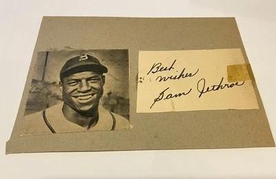 Sam Jethroe Signed Autograph Negro Leagues Boston Braves Rookie Of The Year 1950 - Image 1 of 4
