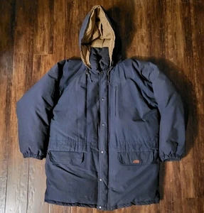 VTG Polo Ralph Lauren Goose Down Puffer Jacket Mens L Full Zip Removable Hood - Picture 1 of 13