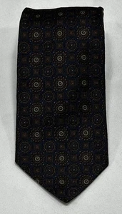 Brooks Brothers Makers Men's 100% Silk Geometric Necktie Tie 58”x3.5” - Picture 1 of 10