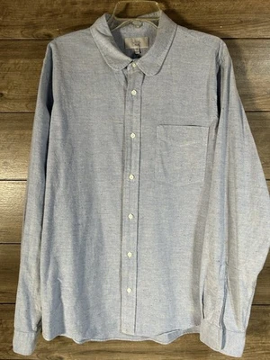 Men’s Jack Spade Bleecker Street XXL With Eton Collar Blue Nubby Fabric Preppy - Image 1 of 4