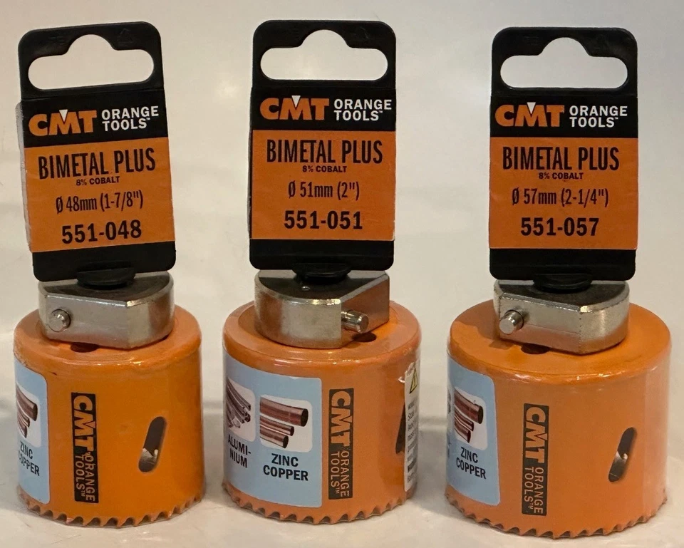 CMT 551-048, 551-051, 551-057 Bimetal Plus Hole Saw 3 Pcs Set - Image 1 of 1