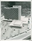 1957 maßstabsgetreues Modell ultramodernes W. Berlin Hilton Hotel Architekturfoto 7X9