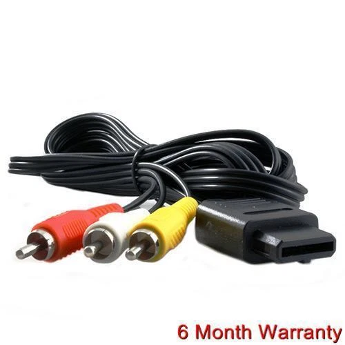 AV Audio Video TV Cable for SNES Nintendo 64 N64 Game  - Image 1 of 1