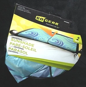 Go Gear Universal Pop-Up Pacific Vibe 2 Pc Vehicle/Car Sunshade SP240612U - Picture 1 of 3