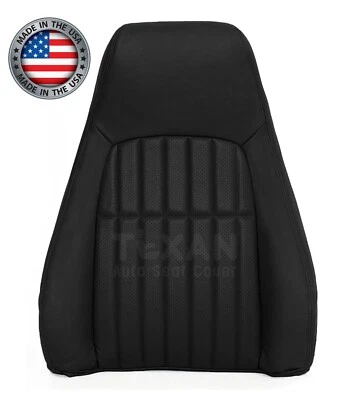 Chevy Camaro SS Z28 2000 2001 2002 cubierta de asiento de cuero inclinada negra para conductor Foto 1 de 4