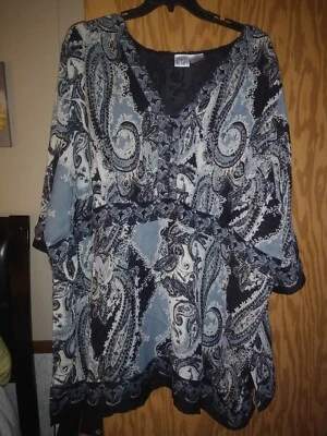 Camisa mujer Main Street azul talla 36 W Foto 1 de 2