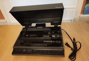 Rare Vintage Polaroid 8mm Video Camcorder P8-C1 Playback Deck P8-P1 VCR Player - Picture 1 of 10