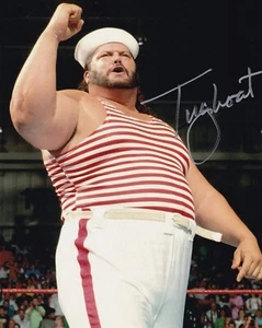 Tugboat Typhoon Signed 8x10 WWF Pro Wrestling Photo Wrestler Shock Master 1 - Picture 1 of 4