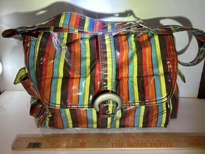 kalencom diaper bag Laminated/multicolored Strips New Orleans - Picture 1 of 8