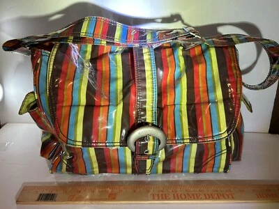 kalencom diaper bag Laminated/multicolored Strips New Orleans - Image 1 of 4