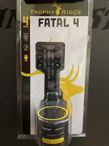 Trophy Ridge Fatal Archery Bow Sight Horizontal Ambidextrous 4-Pin - Picture 1 of 4