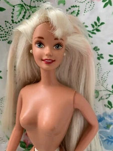 Vintage Teacher Barbie Doll Mattel 90s *Pink Streaks In Hair Nude OOAK - Picture 1 of 9