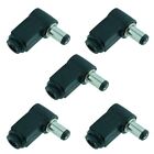 5x 2.5mm x 5.5mm Male Plug Right Angle L Jack DC Power Tip Connector