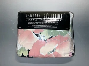 Vntg 80s Springmaid Andre Richards Anastasia Percale Full Sheet Set New Irreg. - Picture 1 of 6