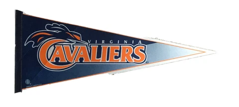 VIRGINIA CAVALIERS CLASSIC COLLEGE CREST Original Officially Licensed Pennant Cover