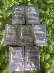 7 PK Malibu C Malibu Blondes Wellness Hair Remedy ~ 0.17 OZ EA  ~ NEW - Picture 1 of 3