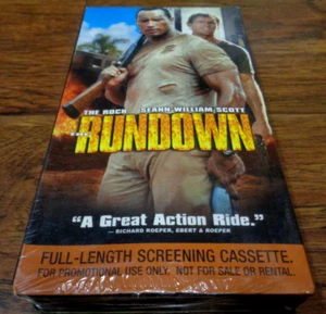 THE RUNDOWN (2003) VHS PROMO SCREENER BRAND NEW SEALED WATERMARKED THE ROCK - Picture 1 of 5