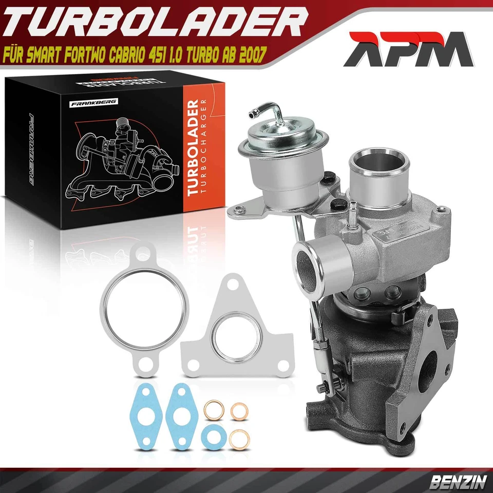 Turbolader TD025M für Smart Fortwo Cabrio Coupe 451 1.0 Turbo Bj ab 2007 Benzin - Bild 1 von 4