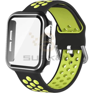 Sportowy silikonowy pasek + etui ochronne do iWatch Series 9 8 6 5 4 3 SE Ultra - Zdjęcie 1 z 23