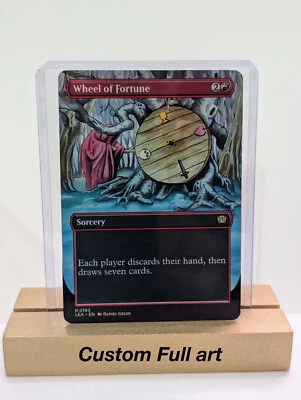 Wheel of Fortune Foil Custom sticker on bulk MTG Commander - Image 1 of 2