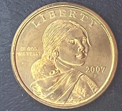 2007 P BU  $1 SACAGAWEGA COIN - Image 1 of 2
