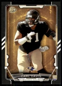 2015 Bowman Black Carl Davis Rookie Baltimore Ravens #37 - Picture 1 of 2