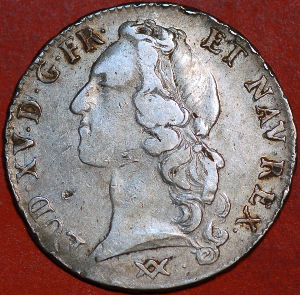 France ECU 1768 K Louis XV Mint:Bordeaux KM#512.11 Silver 37.000 Exemplar - Image 1 of 2
