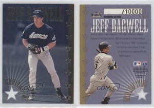 1995 Leaf Gold Leaf All-Stars Missing Serial Number /10000 Jeff Bagwell #1 HOF
